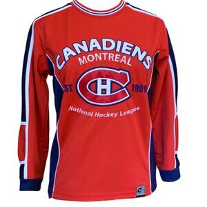 Montreal CANADIENS - Official NHL Mighty Mac Sports - Boys Jersey Size M (10-12)
